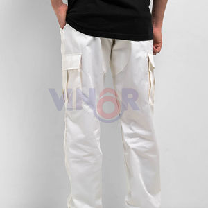 Vente en gros Pantalon de jogging de sport décontracté pour hommes grande taille avec logo personnalisé Street Style taille haute et basse vêtements de plein air en tissu - Product Image 2
