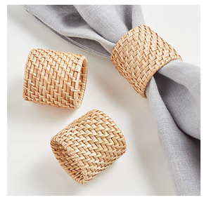 Rond de serviette en rotin d'excellente qualité pour la décoration de table Rond de serviette Article décoratif de Noël Meilleure vente Vente - Product Image 6
