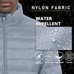 Chaqueta de invierno acolchada de algodón grueso informal formal para hombre con cuello levantado sudaderas con diseño de bloqueo de color juvenil - Product Image 5