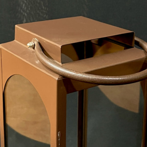 Portavelas de Metal marrón oscuro de estilo europeo, candelabros y tarros de madera para el hogar y el jardín, decoraciones navideñas para bodas - Product Image 3