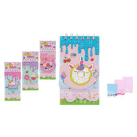 Mini cahier imprimé licorne motifs 80 feuilles format A4 couleurs pastel lié spirale thermique Durable PU PP cuir pour usage scolaire