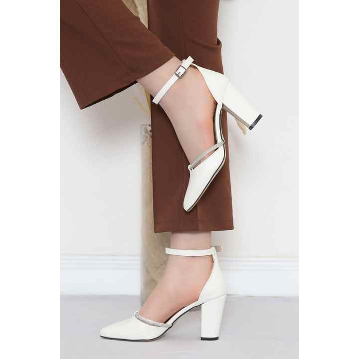 7 Cm Heeled Shoes White - 17313.264.
