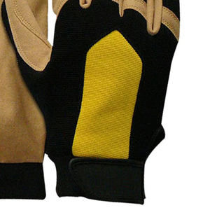Gants de mécanicien robustes sur mesure à vendre Gants de mécanicien demi-doigts confortables vente en gros - Product Image 3