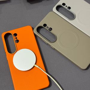 Funda Oficial de Piel de Oveja de Lujo para <span class=keywords><strong>Samsung</strong></span> <span class=keywords><strong>Galaxy</strong></span> S26 S25 S24 S23 S22 S2 <span class=keywords><strong>Plus</strong></span> Ultra, Compatible con Carga Inalámbrica Magnética - Product Image 3