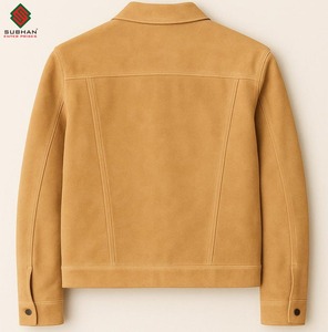 Chaqueta Bomber de Cuero Sintético Hecha a Mano para Hombre, Marrón y Negro, Forro Acolchado de Cuero Vacuno de Grano Completo, Tallas Personalizadas XS-6XL, Informal de Invierno - Product Image 6