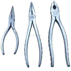 World Precision Surgical Manual Orthopedic Bone Holding Forceps Flat Nose Serrated Jaws Surgical Pliers Stainless Steel ENT - Product Image 6