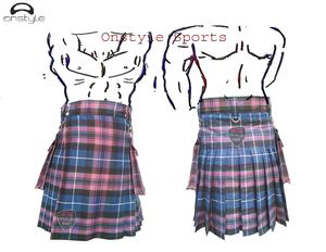 Kilt utilitaire unisexe en laine noire, poche cargo tendance, kilt utilitaire de haute qualité par ONSTYLE SPORTS - Product Image 3