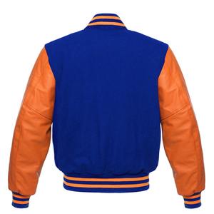 Veste d'université pour hommes Bomber Style Vestes d'université pour hommes Poitrine en laine Manches en cuir Veste de baseball - Product Image 2