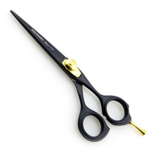 Tijeras de Peluquería Profesionales de Acero Inoxidable con Recubrimiento Negro de 5.5 Pulgadas, Filo Recto, Afiladas, para Diestros - Product Image 5