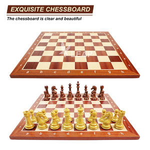 Scacchiera da Torneo <span class=keywords><strong>in</strong></span> <span class=keywords><strong>Legno</strong></span> di Mogano Personalizzata all'Ingrosso, Lussuosa 52*52*1.5cm, Stampa Logo Multicolore, Alta Qualità per Bambini - Product Image 4