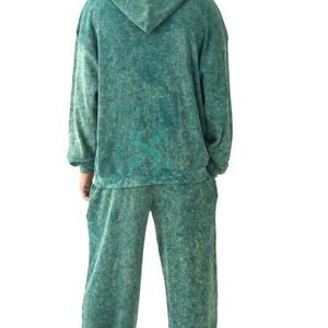 Ensemble de survêtement en coton pour homme, sweat-shirt à capuche et pantalon de jogging, logo personnalisé, look urbain, survêtement de jogging pour homme, survêtement personnalisé, style streetwear - Product Image 6