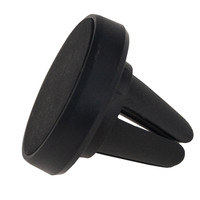 Support magnétique noir pour téléphone portable, à fixer sur grille d'aération ou tableau de bord, avec diamètre de tête de 35 mm