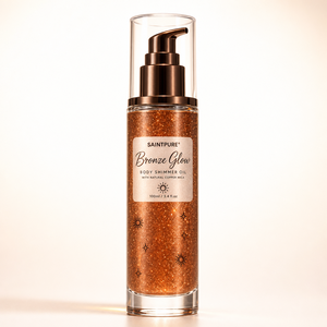 Olio Corpo Illuminante OEM Caramel Magic Shimmer al Pistacchio e Vaniglia, Abbronzante Schiarente per Tutti i Tipi di Pelle, 100ml, Vendita all'Ingrosso, Etichetta Privata - Product Image 1