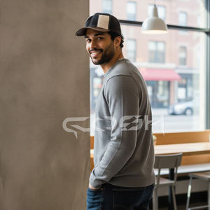 Gorro de Cuero con Pelo de Vaca Genuino, Hecho a Mano, Estilo Vaquero Occidental, Unisex - Product Image 3