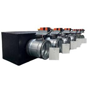 Plenum con conductos y persianas motorizadas Wi-Fi de 7 zonas, unidad de control e interfaz Siemens - Product Image 5