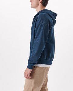 เสื้อฮู้ดซิปปักลายพิมพ์ตามสั่งสำหรับผู้ชาย ผ้าฝ้ายฟลีซ 100% ทรงโอเวอร์ไซส์ สไตล์สตรีทแวร์สำหรับฤดูหนาว - Product Image 6
