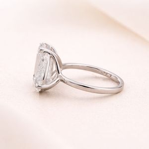 IGI Certified Emerald Cut and Pear Cut Lab Grown Diamond Toi et Moi Engagement <b>Ring</b> 14K White / Rose & Yellow Gold Bridal <b>Ring</b> - Product Image 2