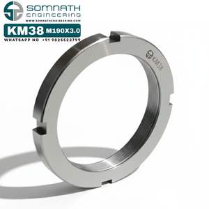 ตัวล็อค KM38น๊อตตัวล็อกเพลาแบบเมตริกที่แม่นยำ M190X3.0สำหรับยึดสเตนเลสสตีล - Product Image 4