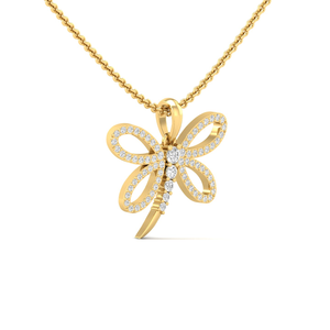 0.60Ct Round Moissanite Diamond Butterfly 925 Silver Pendant à vendre par les exportateurs indiens - Product Image 1