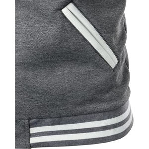 Chaqueta universitaria, chaqueta abotonada de bloque de color informal para hombre para béisbol escolar - Product Image 5