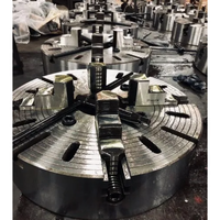Mandrin manuel industriel robuste à 4 mors indépendant en acier inoxydable poli pour centre de tournage, haute précision, écologique