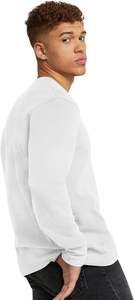 Manufacturer Quality 100% Cotton Solid Plain <b>Black</b> Pullover Hoodie Sweatshirt for Men Basic Long Style Winter Fleece <b>Dye</b> - Product Image 3