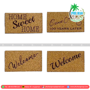 เสื่อต้อนรับดวงจันทร์ครึ่งดวงได้รับการออกแบบด้วยแผ่นรองหลัง PVC คุณภาพสูงจากเวียดนามอัพเกรดทางเข้าบ้านของคุณ - Product Image 6