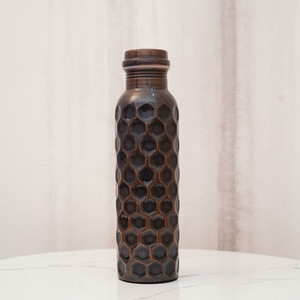 Bouteille en cuivre Design à la mode excellente bouteille à la main meilleur concepteur fantaisie indien élégant bouteille en cuivre avantages pour la santé métal - Product Image 2