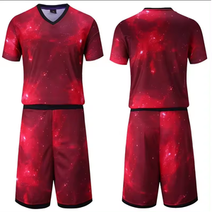 Ropa de baloncesto de poliéster de secado rápido unisex Logotipo de impresión digital de color personalizado Anti-UV antibacteriano transpirable de talla grande - Product Image 4