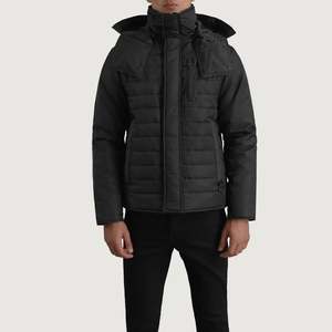 Chaqueta Acolchada con Capucha Estilo Casual Impermeable Malcolm Black - Product Image 4