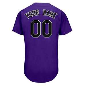 Uniforme de baseball pour adultes de haute qualité personnalisé, 100% polyester, vêtements de sport respirants avec des motifs imprimés personnalisés et un style assorti - Product Image 3