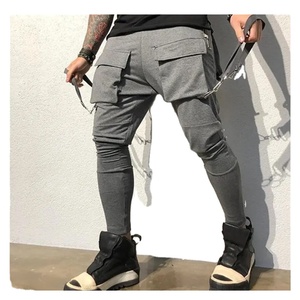 Pantalones Cargo Deportivos Casuales de Moda para Hombre, Corte Slim Fit, 100% Poliéster, Cintura Media, Bolsillos Grandes, Nueva Tendencia de Primavera - Product Image 6