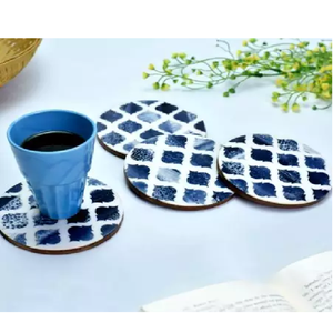 Black Gift Custom Accessories Resin & Wooden Design Tea Cup Coaster For Home Hotel Restaurant Wedding Business Coaster/<b>Mats</b> Pads - Product Image 2