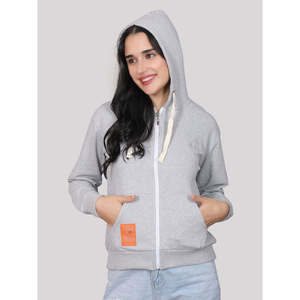 Sweat-shirt à capuche Evolve pour femme, 100 % coton, haute qualité, respirant, manches longues, col rond, idéal pour l'hiver - Product Image 1