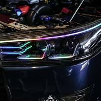 RGB DRL INNOVA REBON > Anneaux lumineux LED Angel Eyes RGB contrôlables par application, 3 pouces, universels pour phares de voiture, étanches IP65, 3000