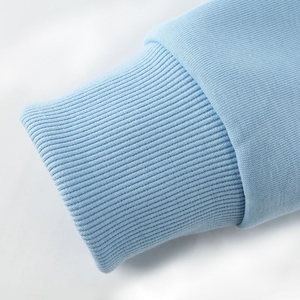 2025 doux confortable hommes à manches longues pull bleu clair coton mélangé à capuche chaud hiver coupe ample conception à capuche pour unisexe - Product Image 6