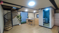 Maison préfabriquée en acier écologique de 40 pieds, petite, portable, préfabriquée en Chine, design à 2 étages, villa préfabriquée, cabine modulaire, maison conteneur, van