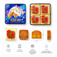 Populaires gâteaux de lune Camill 700G à la pâte de lotus blanche et double jaune d'œuf, prix de gros chinois, qualité supérieure pour le Festival de la Mi-Automne, certifiés BRC ISO