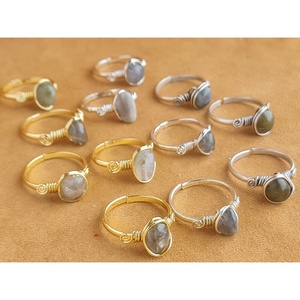 Trendy Fashion <b>Rings</b> Gold and Silver Plated with Semi-Precious Stones for Resale Appeal - Product Image 2