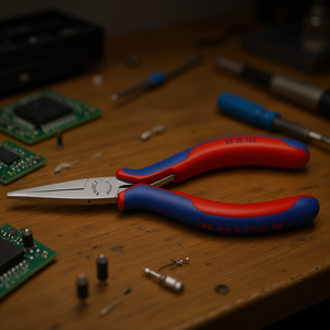 Para alicates electrónicos Knipex: cabezal pulido a espejo, mangos con agarres multicomponentes - Product Image 3