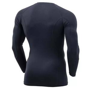 Ropa de playa personalizada para hombre, protector de sarpullido de manga larga, 100% algodón, poliéster, gimnasio, Fitness, alta calidad, cuello redondo - Product Image 4