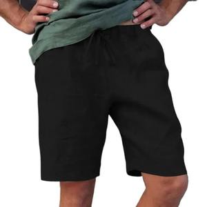 Vêtements d'entraînement de fitness à double couche pour hommes-Short de course à motif solide Poches à fermeture éclair Taille moyenne 2XL Écologique - Product Image 5