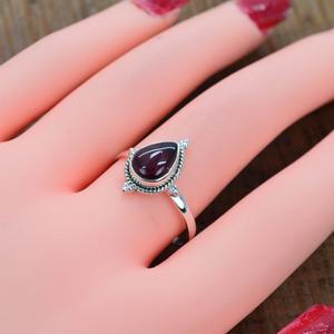 Boho Style classique bague bijoux pour femmes bijoux en argent 925 en argent Sterling améthyste pierres précieuses à la main bague cadeau pour l'amour - Product Image 3