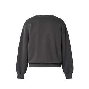 Custom Crew Neck Sweatshirt Polyester/Cotton Oversized French Terry Solid Winter Streetwear Luxury Hoodie - Product Image 3