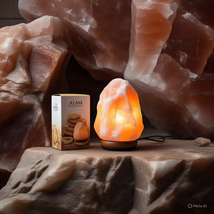 Lámpara de sal del Himalaya natural orgánica validada por HACCP, letras de amor de Feng Shui cruzadas personalizadas para decoración del hogar, Ángel religioso - Product Image 4