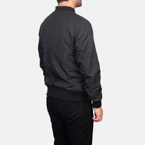 Blouson d'aviateur léger de qualité supérieure pour hommes blouson d'aviateur à fermeture éclair de couleur unie de fabrication professionnelle pour hommes Haus Industries - Product Image 4