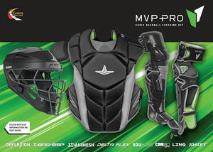 Ensemble de protection pour receveur de baseball, casque, protège-poitrine et protège-jambes, vente en gros, options personnalisées disponibles, prix d'usine - Product Image 2