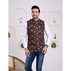 Blouson d'hiver slim fit pour homme en 100 % coton imprimé, avec fermeture éclair, broderies décoratives, style streetwear, rembourré, ODM - Product Image 1