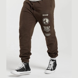 High Quality Fleece Jogger Athletic Trousers Custom logo Printing Fleece Jogger <b>Oversized</b> <b>Sweatpants</b> Mens Pants - Product Image 1