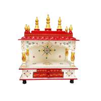Temple artisanal magnifiquement coloré hindou Mandir Mandap Puja Ghar religieux Pooja décor de bureau à domicile avec livraison gratuite